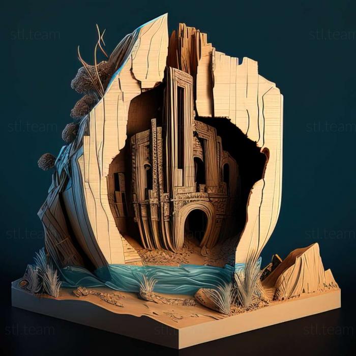 3D модель Saving the World from Ruins The Ruins of Steel IslandRE (STL)
